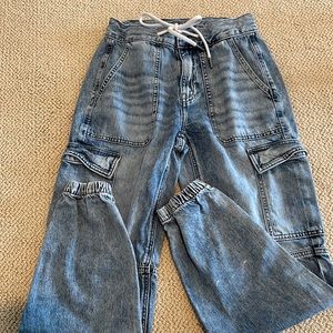 American Eagle Drawstring Cargo jeans 00